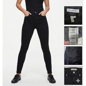 Good American Good‎ Legs Jeans Black High Rise Skinny Made in USA Womens 6 28